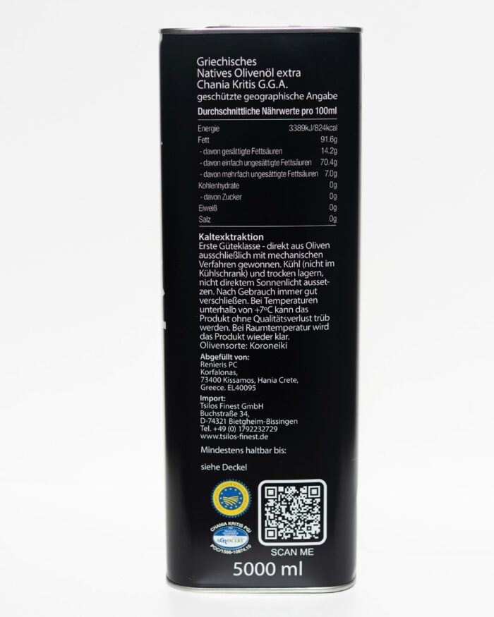 5L Kanister Griechisches Natives Olivenöl Extra – Bild 2